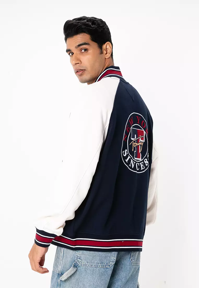 Tommy hilfiger varsity bomber jacket sale