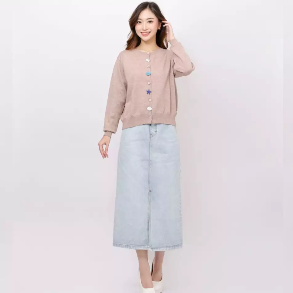 Calypso Serenity Knit Cardigan in Brown