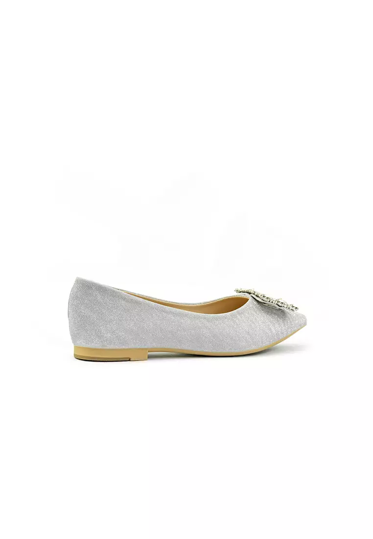 Women's Ballet Flats LY 29255 Silver C79