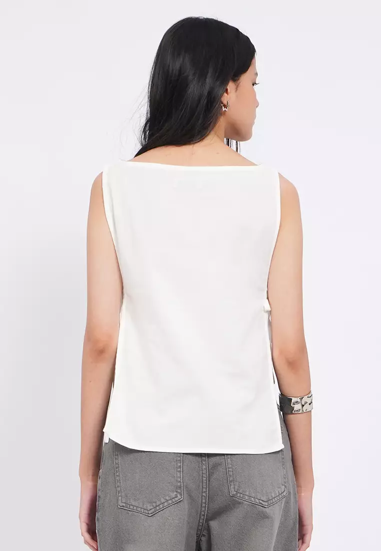 Tied Details Sleeveless Top