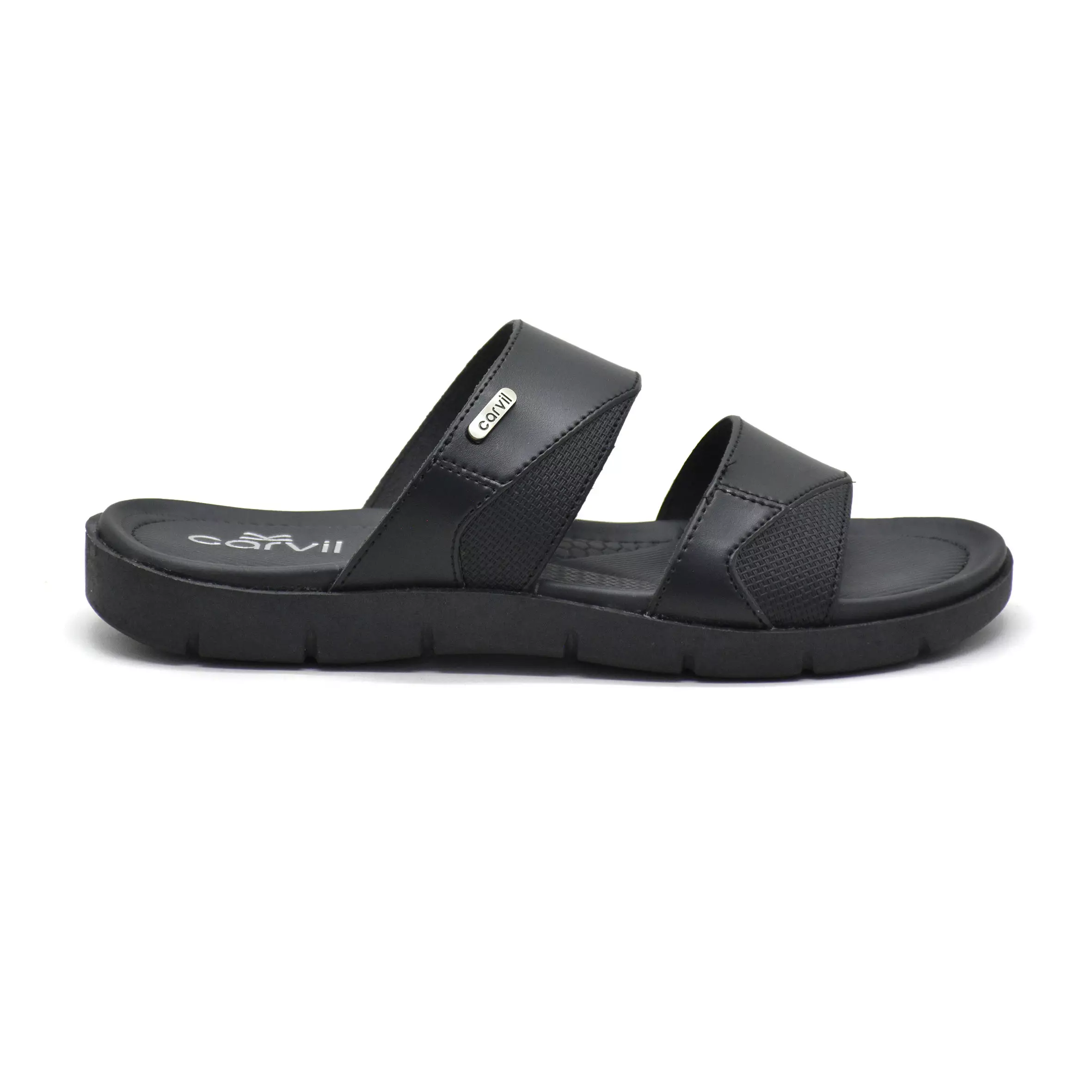 Carvil Sandal Pria Firenze-02 M Black
