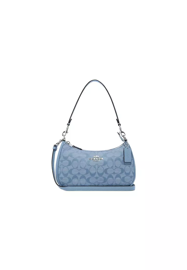 Coach blue best sale jean bag