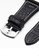 Oulm black and silver OULM Very Large Men's Quartz Watch - 50x58mm - Steel case, Black Dial, Black strap 923B7AC6E12A5FGS_3