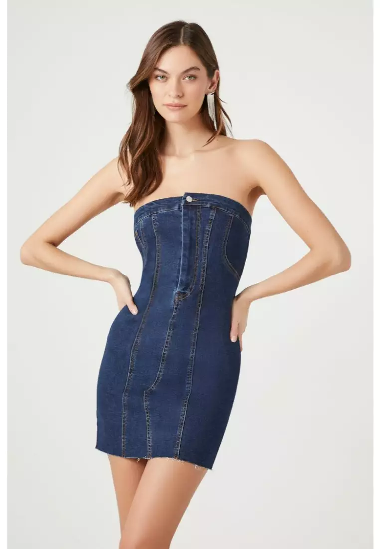 Forever 21 denim dress discount