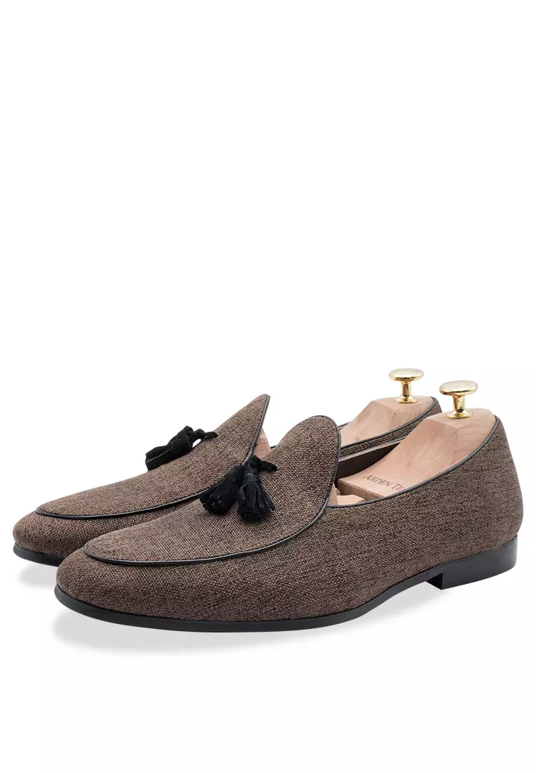 Rafael Mahagony Tassel Belgian Loafer