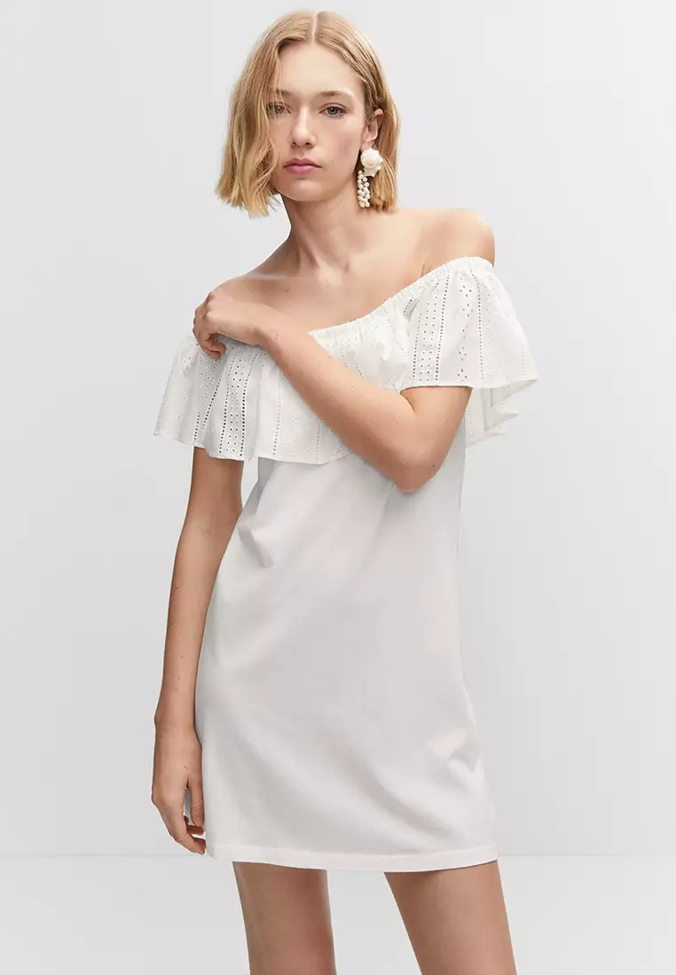 Mango off shoulder dress discount