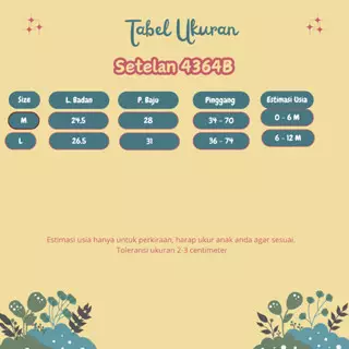 Two Mix - Setelan Celana Baju Bayi Anak Laki Cowok Lucu Katun Usia 0-12 Bulan 4364B