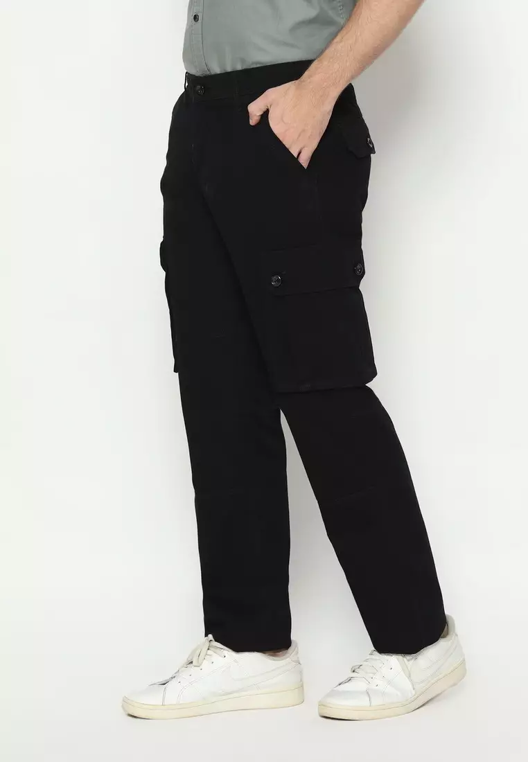 RBJ Celana Cargo Panjang Regular Fit Cotton Premium Pria