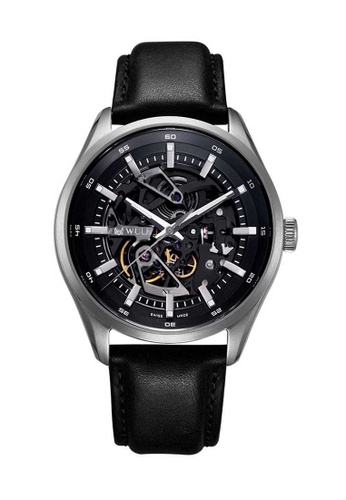 WULF 黑色 Wulf Exo Grey and Black Skeleton Watch D9F25ACEFEE642GS_1