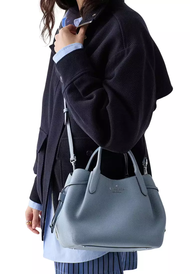 Dumpling Small Satchel Bag - Muted Blue K8135