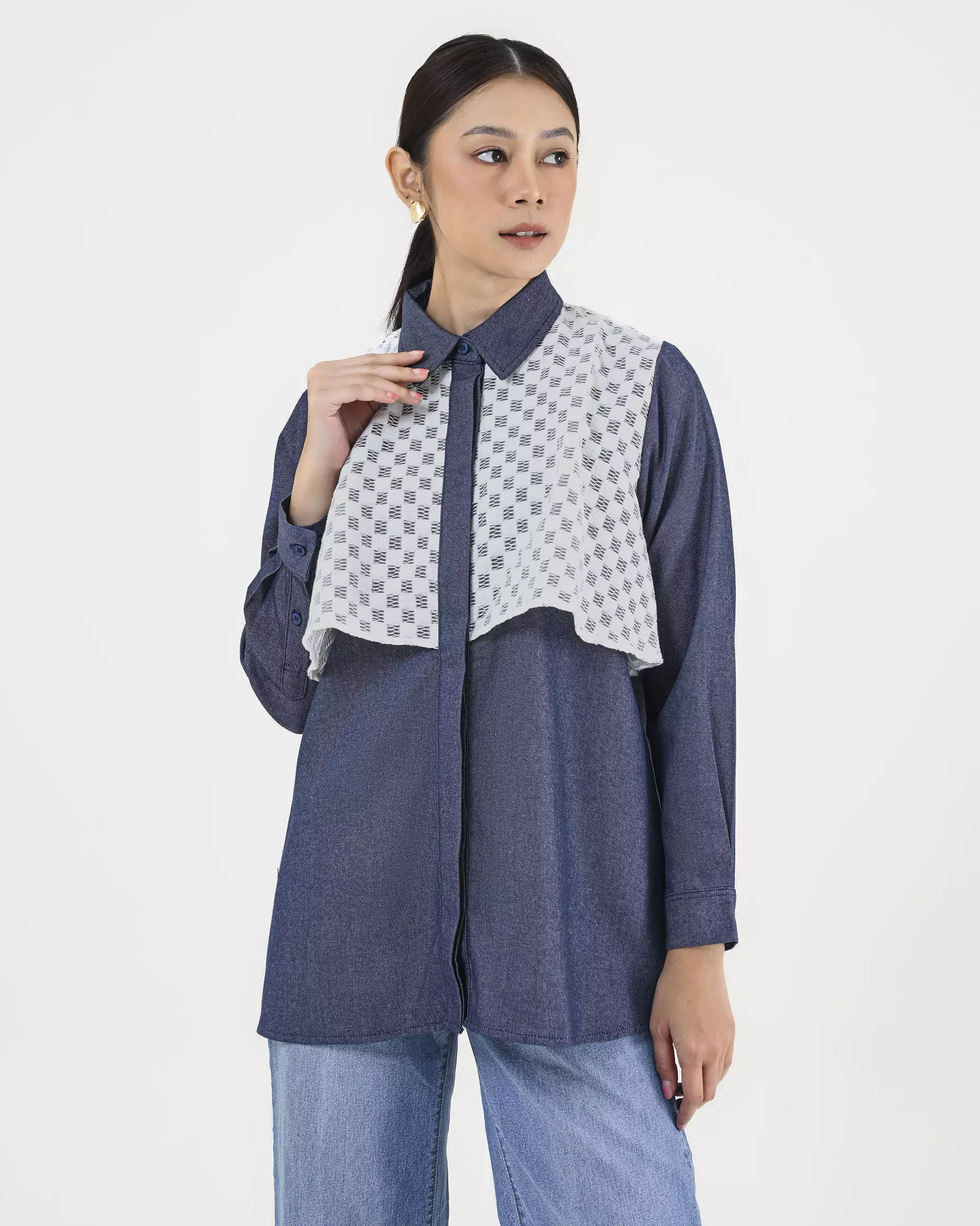Geulis.id SEICA SHIRT - Darknavy