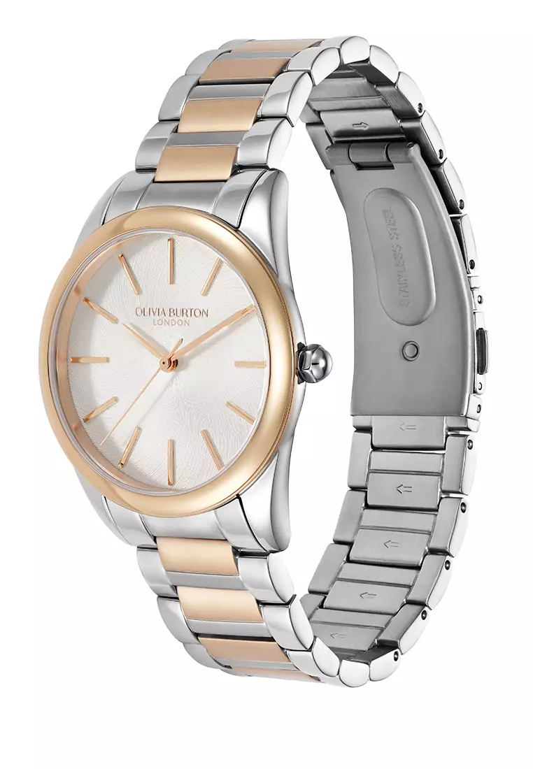 Olivia Burton Classic Glowful White & Two-Tone Bracelet 34mm - 24000240