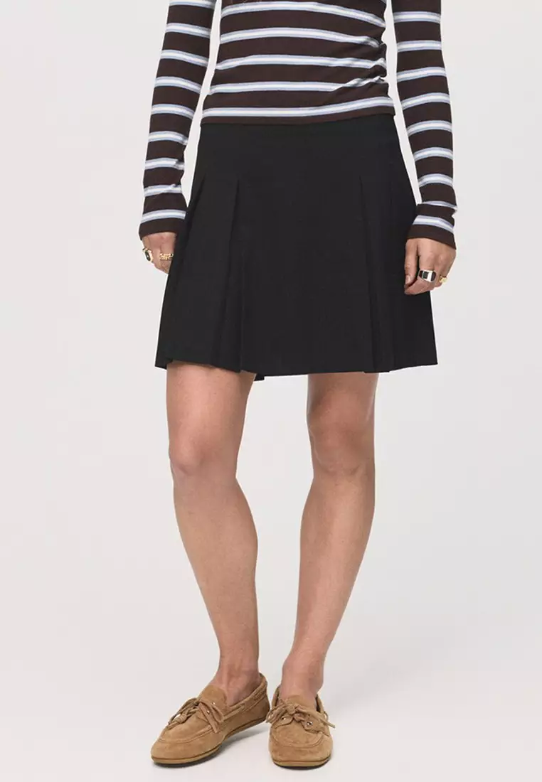Pleated Mini-Skirt
