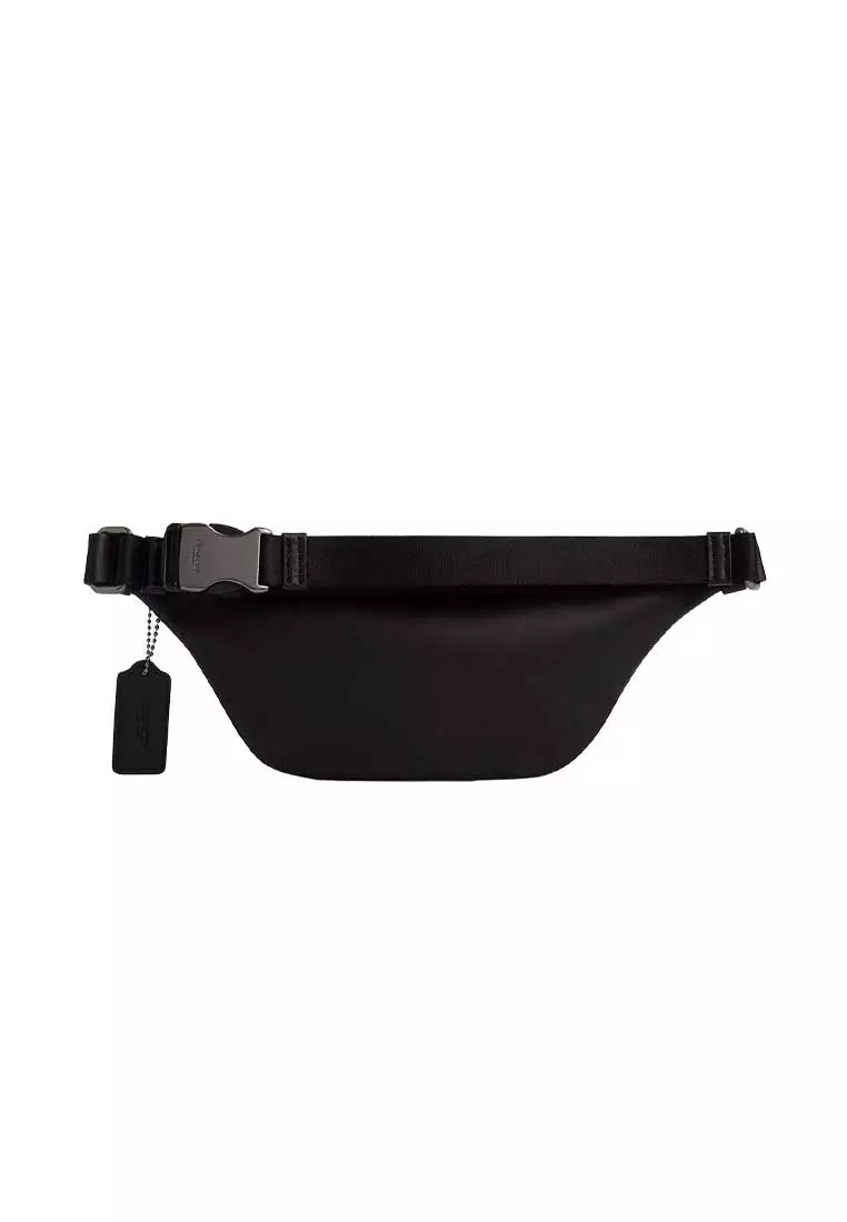 Buy Coach Warren Mini Belt Bag In Signature Canvas Charcoal/Black