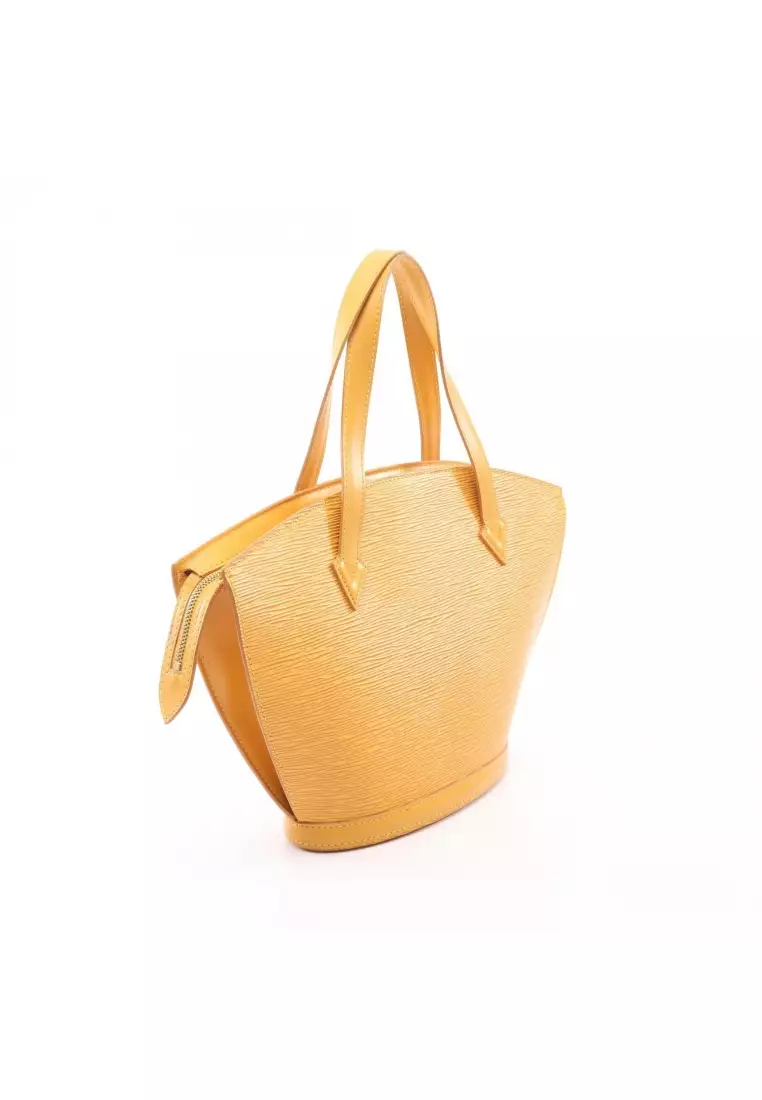 Pre-Loved Louis Vuitton Saint-Jacques Epi tassi yellow Handbag leather yellow