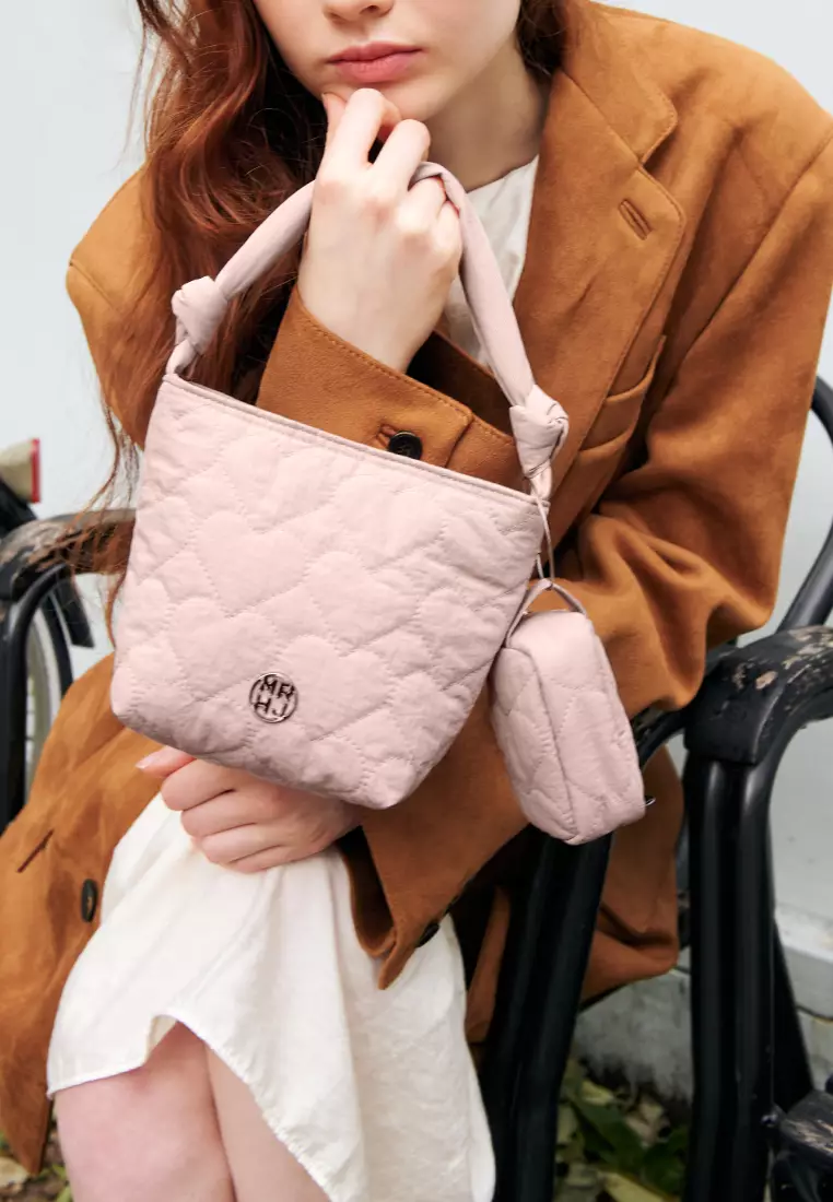 HOLLY Q SET Nylon Crossbody Bag Indi Pink