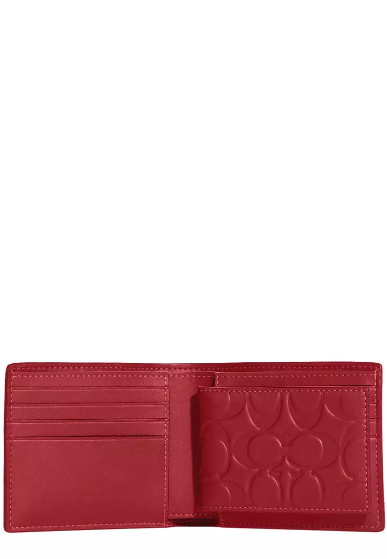 Buy Coach Coach 3 In 1 Wallet In Signature Leather In 1941 Red