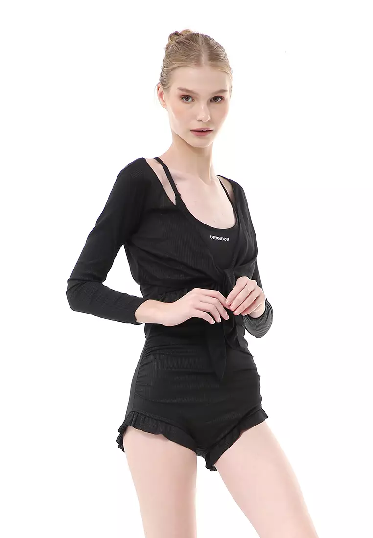 Safrina Baju Renang Wanita Modelan Tanktop Premium Quality - Black