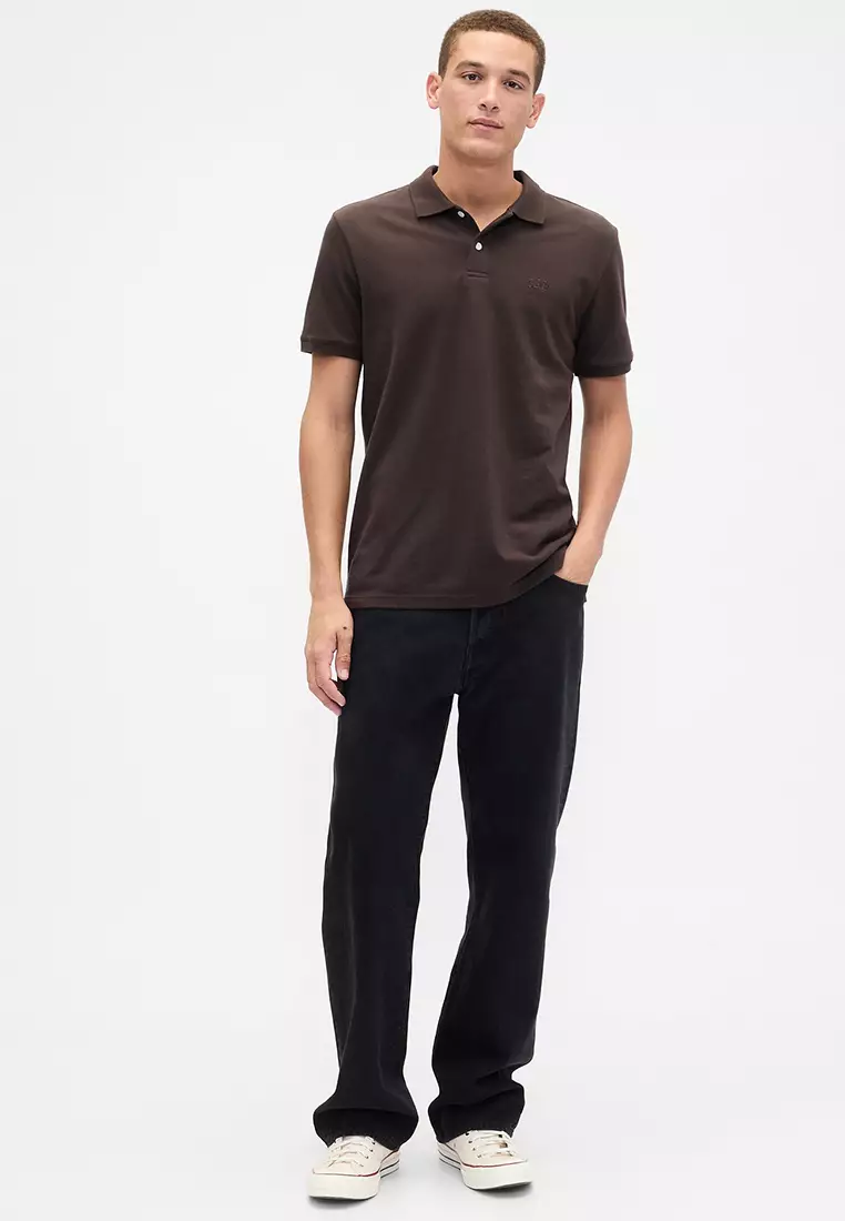 Logo Pique Polo Shirt