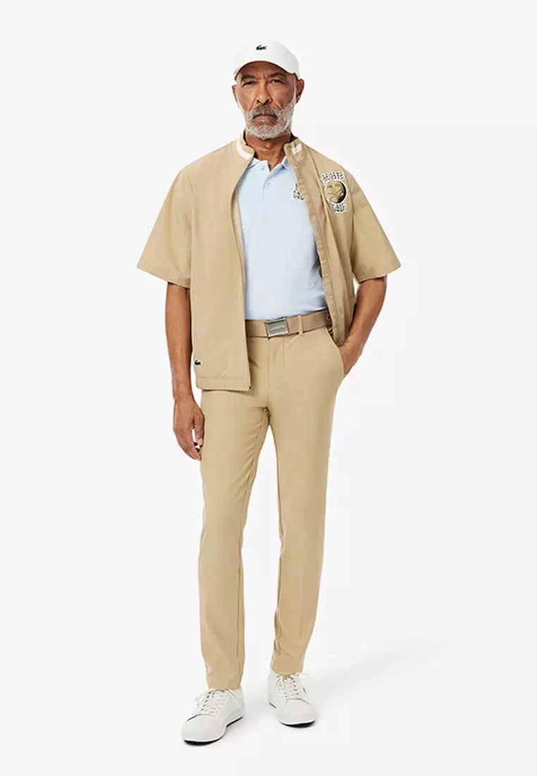 Relaxed Fit Mini-Piqué Golf Polo Shirt