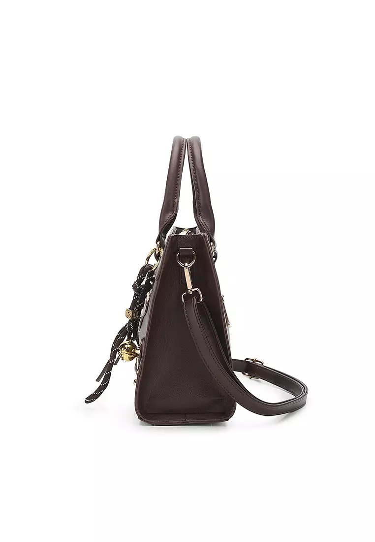 Women's Top Handle Bag / Sling Bag / Crossbody Bag (Tas Selempang / Tas Tangan) - Cokelat