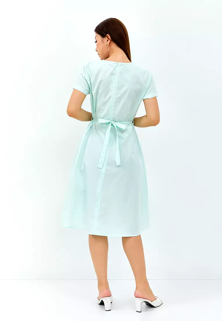 Clara Aqua Glass Dress (G.4398)