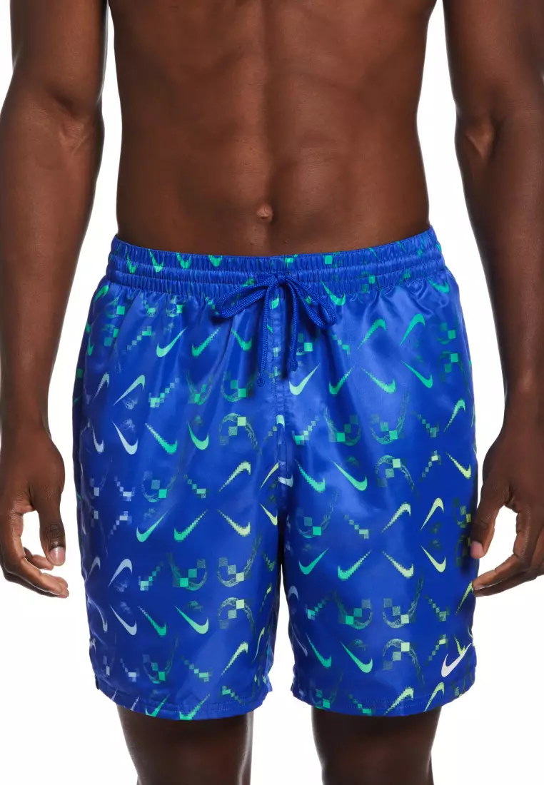 Nike swoosh sale print swim shorts