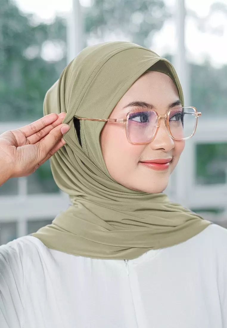 HIJAB INSTAN ZENYA - OLIVE