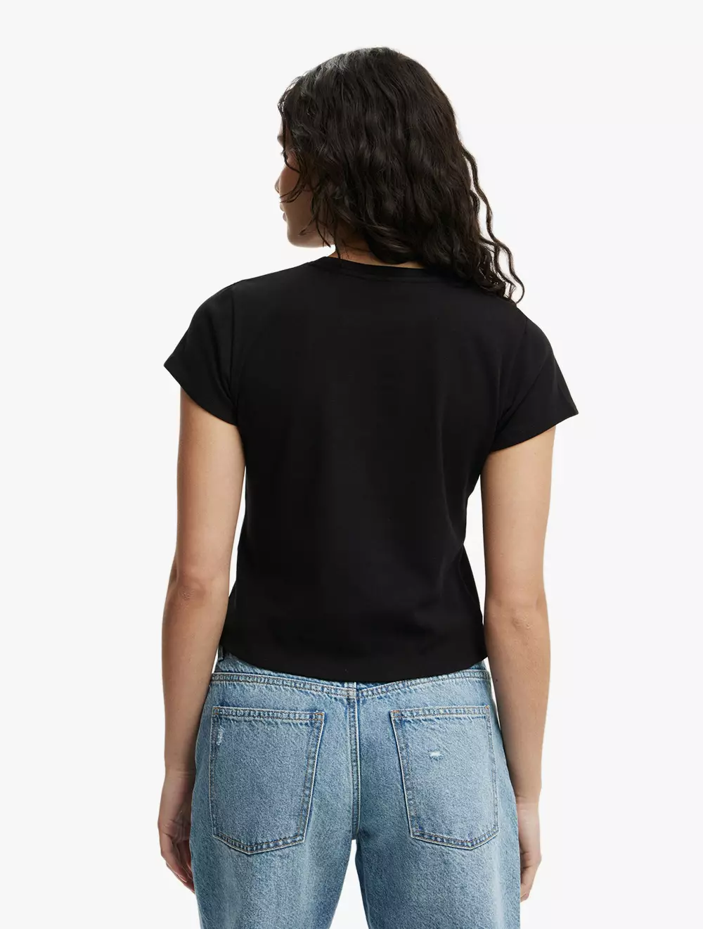 Cotton On -  Pakaian Wanita  - 90S Baby Tee - Black