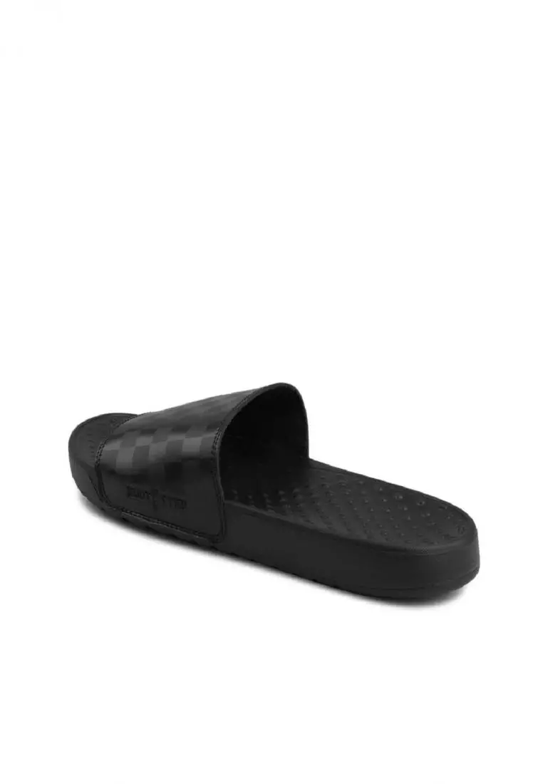 Sandal Pria Slide Footstep Footwear - Hexa Black