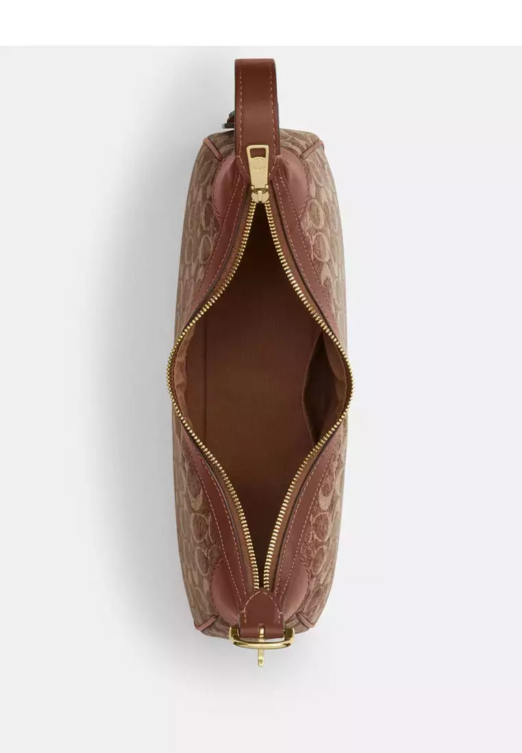 Ella Small Shoulder Bag In Signature Chenille