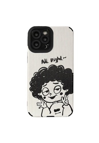 Kings Collection white Cute Girl iPhone 13 Case (MCL2127) 818D9AC4D46E57GS_1
