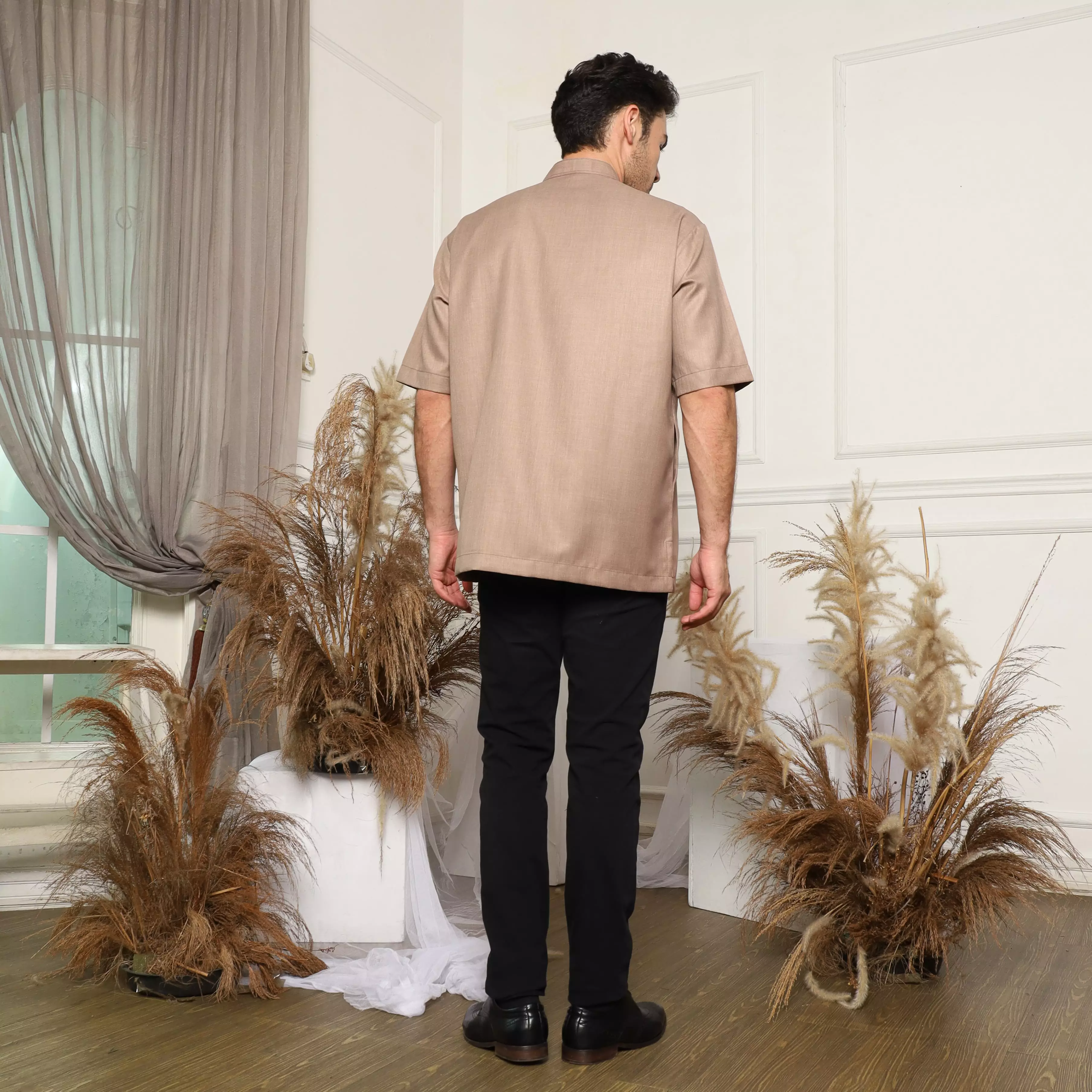 Baju Koko Sarimbit KK 44 Mocca