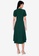 ZALORA BASICS green Short Sleeve Hi-Low Dress 238E1AAB75237CGS_2