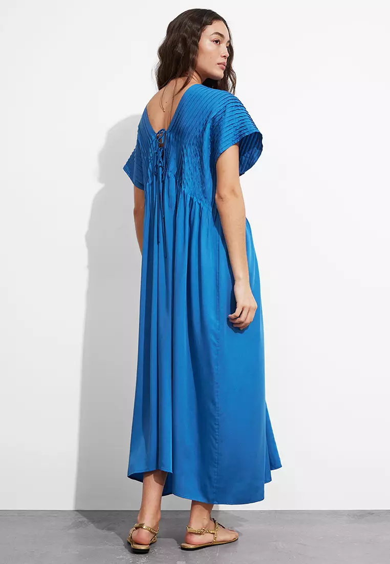 Pleated Midi Dress