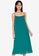 ZALORA BASICS green Low Back Column Dress D0296AAFB3F51AGS_8