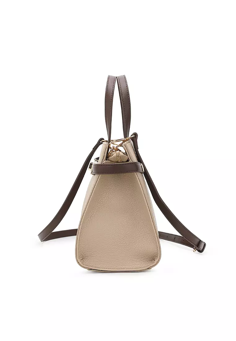 Women's Top Handle Bag / Sling Bag / Crossbody Bag / Shoulder Bag - Khaki / Coffee