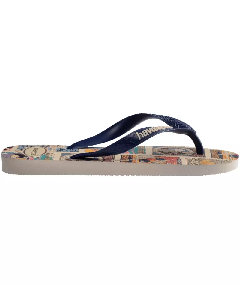 Havaianas 8009 Top Disney Classics Beige/Navy Blue - Sandal Pria
