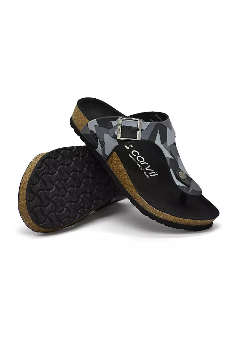 Carvil Sandal Pria Obama-01 M Black/Grey