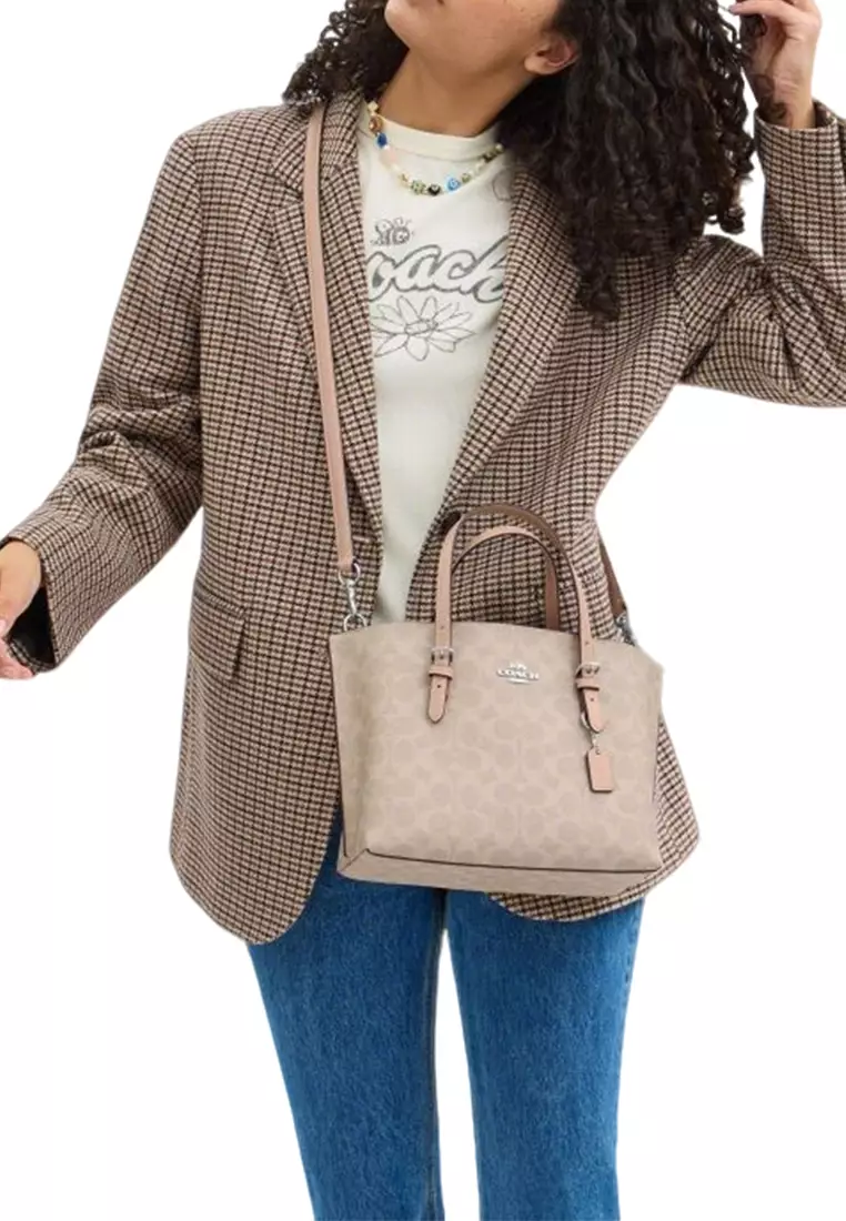 Mollie 女士托特包沙黃色配灰褐色CV965