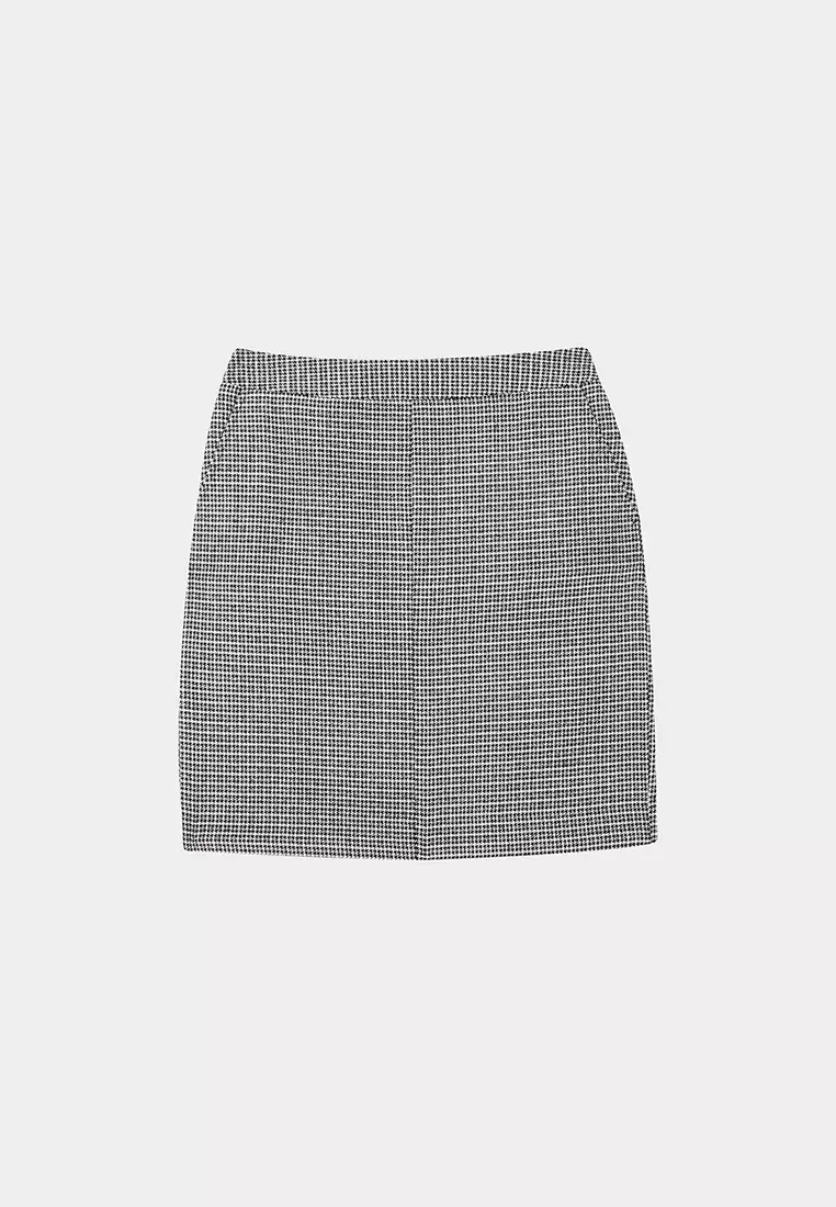 Monochromatic Houndstooth Skirt