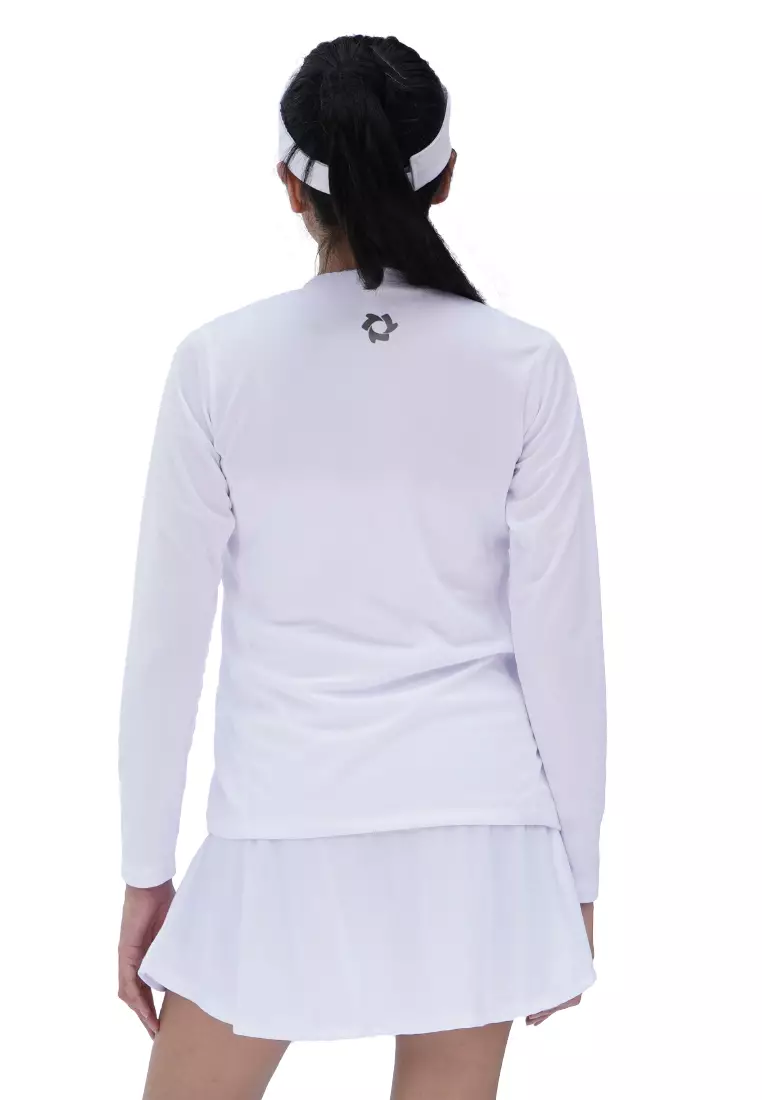 Tiento Kaos Running Dry Fit Baju Olahraga Wanita Lengan Panjang Gym Pakaian Sport Lari