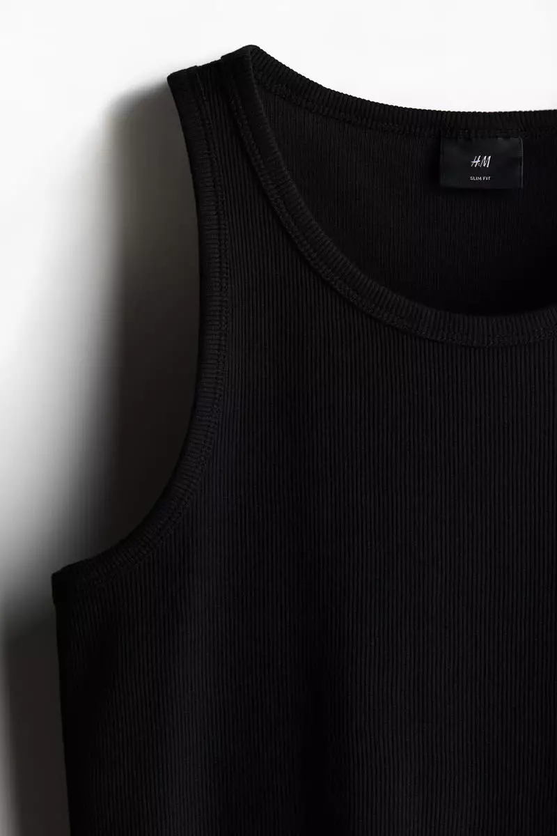 Slim Fit Ribbed vest top
