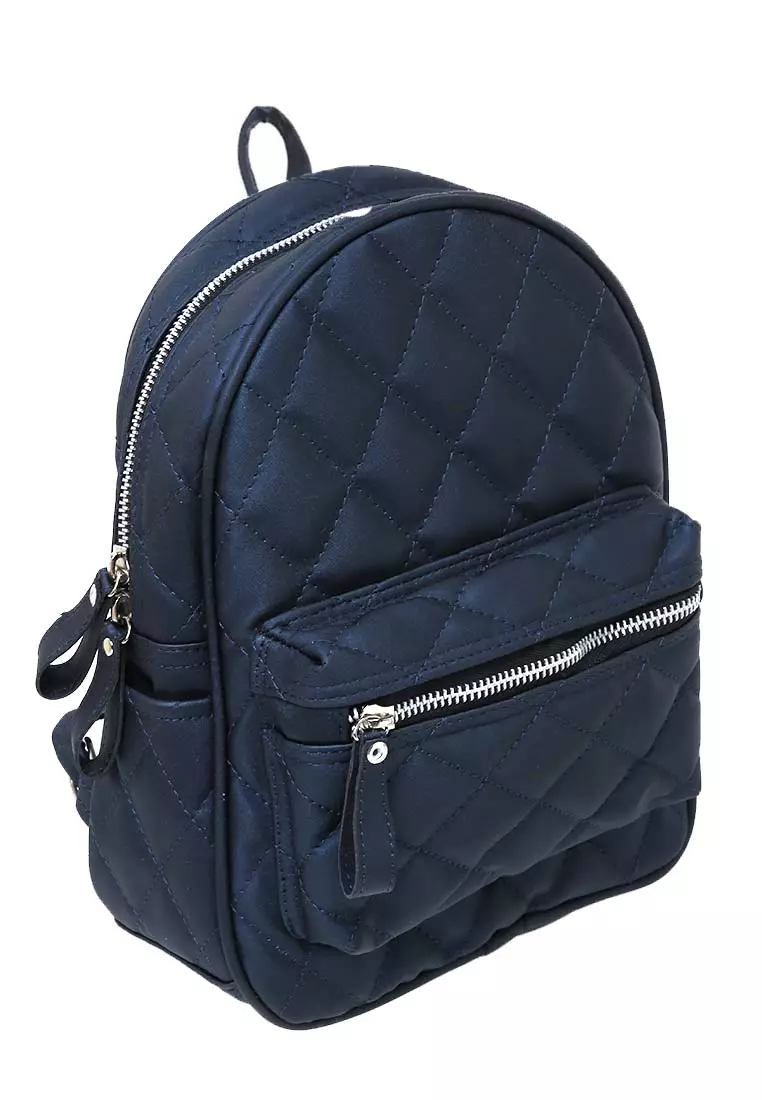 Mira Tas Ransel Wanita Design Simple Backpack Woman Premium Quality - Navy
