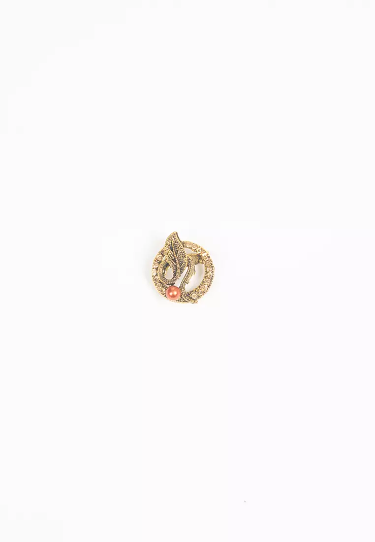 Houseofcuff lapel pin brooch bros untuk jas TUSUK GOLD A36