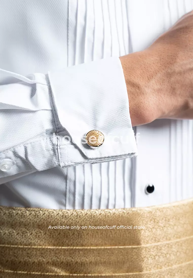 Suspender Gesper Belt Wedding Best Man Cummerbund Gold Motif