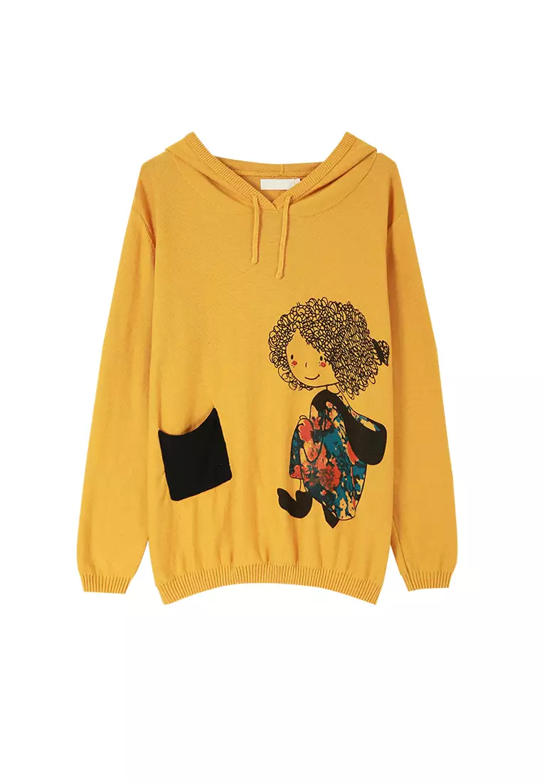 Cute yellow sweatshirt on sale