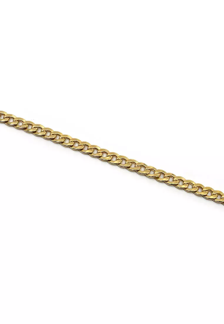 18K Italian Made Yellow Gold Bracelet