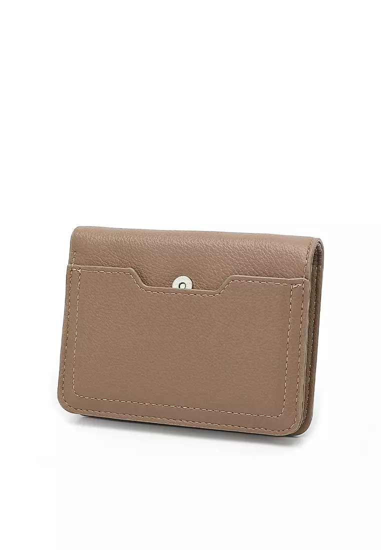 2 In 1 Long Purser with Coin Purse - Khaki