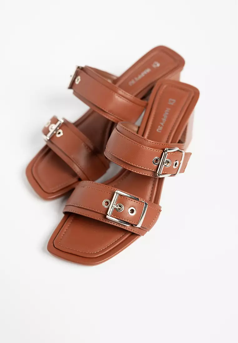 Jamie Buckle Sandal Mules
